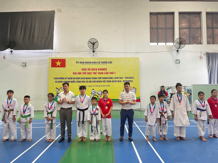 Giải vô địch Karate Đại hội TDTT xã Thiên Lộc lần thứ I - năm 2025- Ảnh 14.