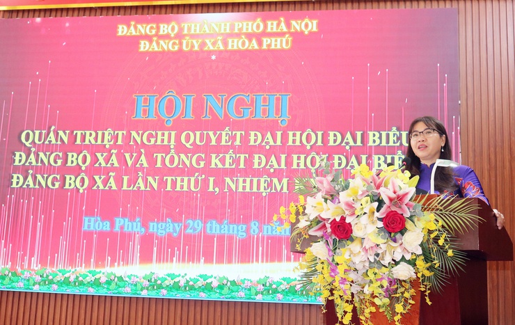 Hội nghị quán triệt Nghị quyết Đại hội đại biểu Đảng bộ xã lần thứ I, nhiệm kỳ 2025–2030- Ảnh 3.