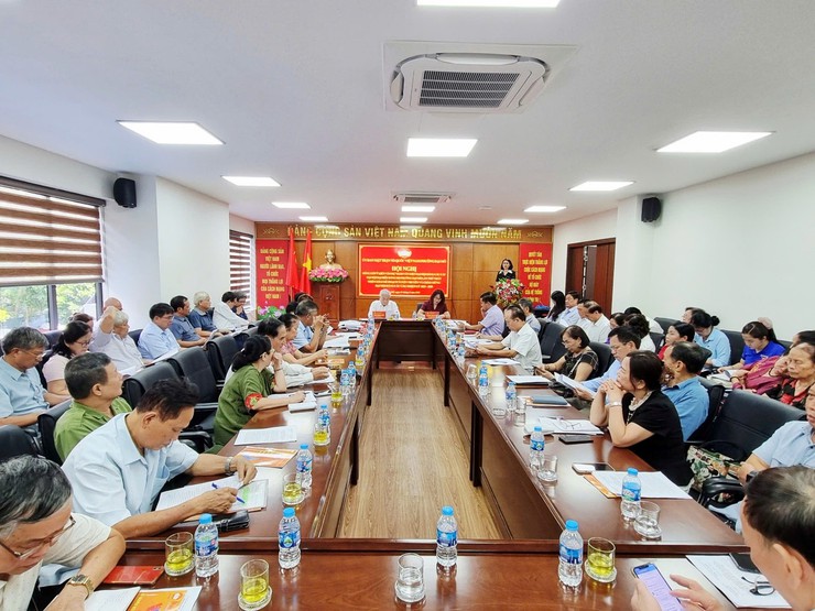 MTTQ phường Đại Mỗ đóng góp ý kiến vào dự thảo Văn kiện Đại hội Đảng các cấp- Ảnh 1.