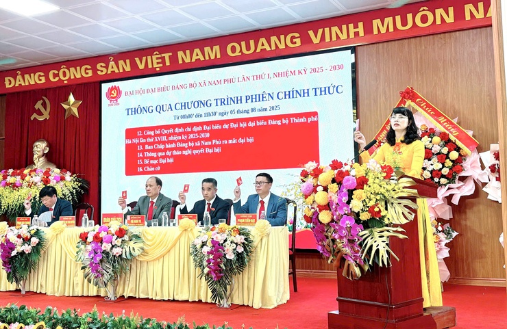 Đại hội Đảng bộ xã Nam Phù lần thứ I, nhiệm kỳ 2025-2030: Lời cam kết mạnh mẽ về sự đổi mới toàn diện, đồng bộ và thực chất- Ảnh 21.