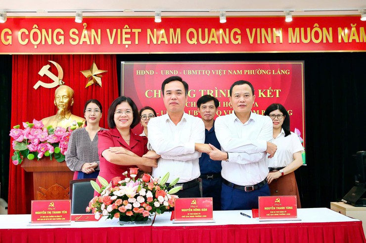 HĐND – UBND – ỦY BAN MTTQ VIỆT NAM PHƯỜNG LÁNG KÝ KẾT CHƯƠNG TRÌNH PHỐI HỢP CÔNG TÁC NHIỆM KỲ 2021 –2026- Ảnh 5.
