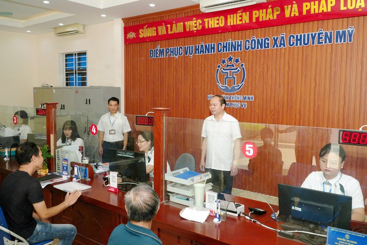 Xã Chuyên Mỹ xếp thứ 2/126 xã về chỉ số phục vụ người dân- Ảnh 1.