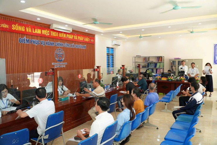 Xã Chuyên Mỹ xếp thứ 2/126 xã về chỉ số phục vụ người dân- Ảnh 2.