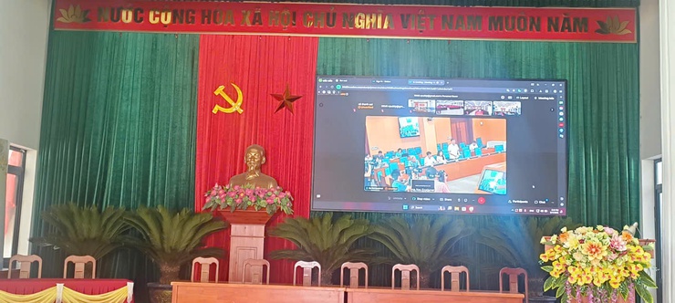UBND XÃ PHÚC SƠN THAM DỰ HỘI NGHỊ TRỰC TUYẾN VỀ PHÒNG, CHỐNG BỆNH DỊCH TẢ LỢN CHÂU PHI- Ảnh 2.
