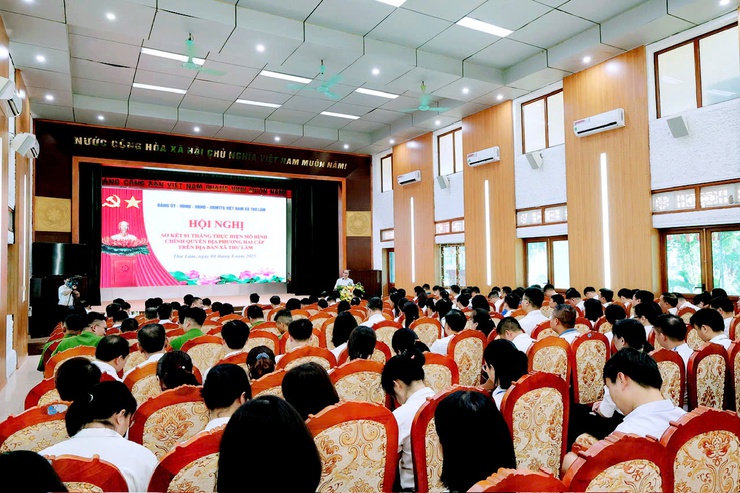 Xã Thư Lâm tổ chức Hội nghị sơ kết đánh giá 1 tháng thực hiện mô hình chính quyền địa phương hai cấp- Ảnh 4.