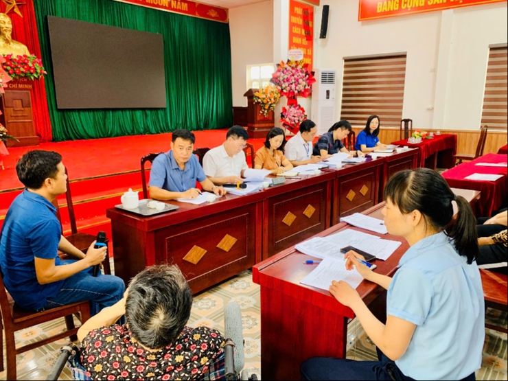 Xã Thượng Phúc: Xét duyệt đối tượng Bảo trợ xã hội tháng 8- Ảnh 1.
