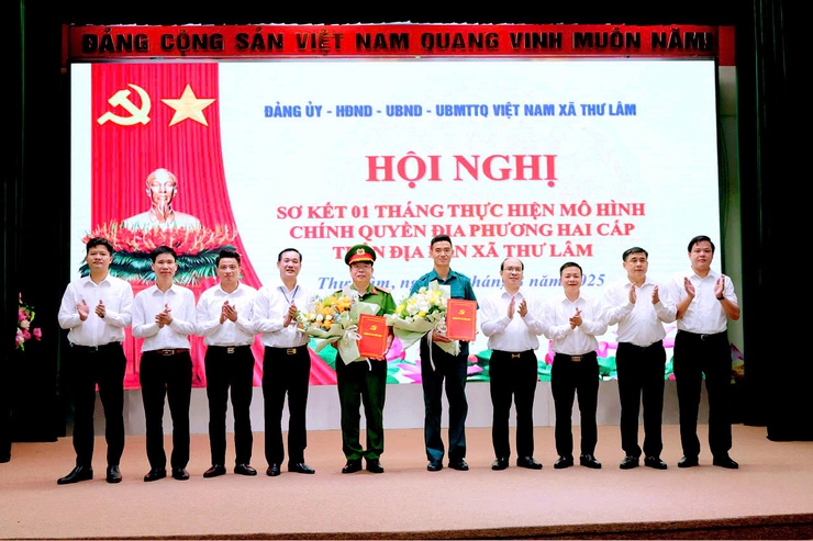 Xã Thư Lâm tổ chức Hội nghị sơ kết đánh giá 1 tháng thực hiện mô hình chính quyền địa phương hai cấp- Ảnh 2.
