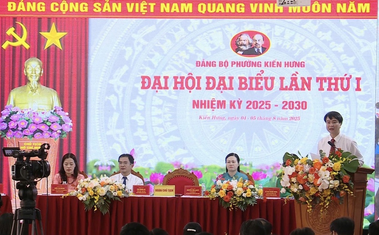 Phiên trù bị Đại hội Đại biểu Đảng bộ phường Kiến Hừng lần thứ I, nhiệm kỳ 2025-2030- Ảnh 3.
