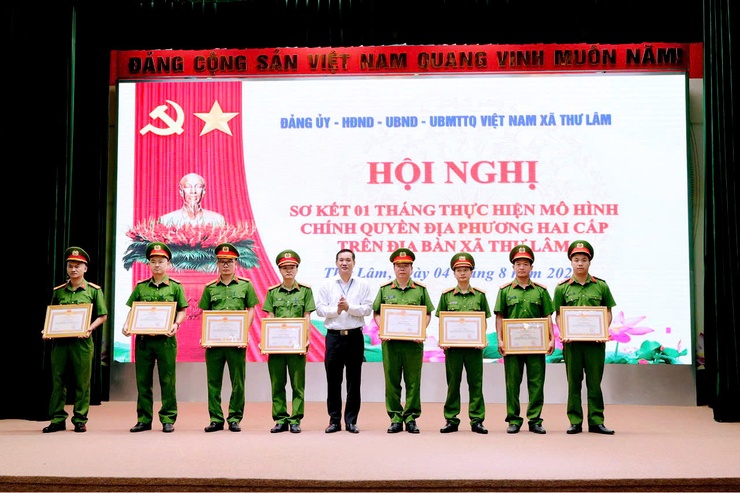 Xã Thư Lâm tổ chức Hội nghị sơ kết đánh giá 1 tháng thực hiện mô hình chính quyền địa phương hai cấp- Ảnh 6.