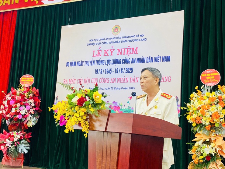 KỶ NIỆM 80 NĂM NGÀY TRUYỀN THỐNG CAND VIỆT NAM VÀ RA MẮT CHI HỘI CỰU CAND PHƯƠNG LÁNG- Ảnh 1.