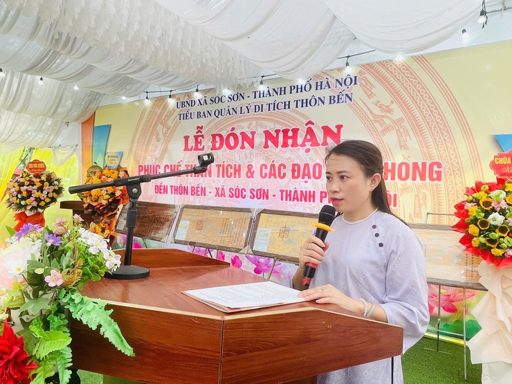 LỄ ĐÓN PHỤC HỒI SẮC PHONG ĐỀN BẾN- Ảnh 1.
