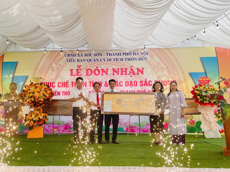 LỄ ĐÓN PHỤC HỒI SẮC PHONG ĐỀN BẾN- Ảnh 3.