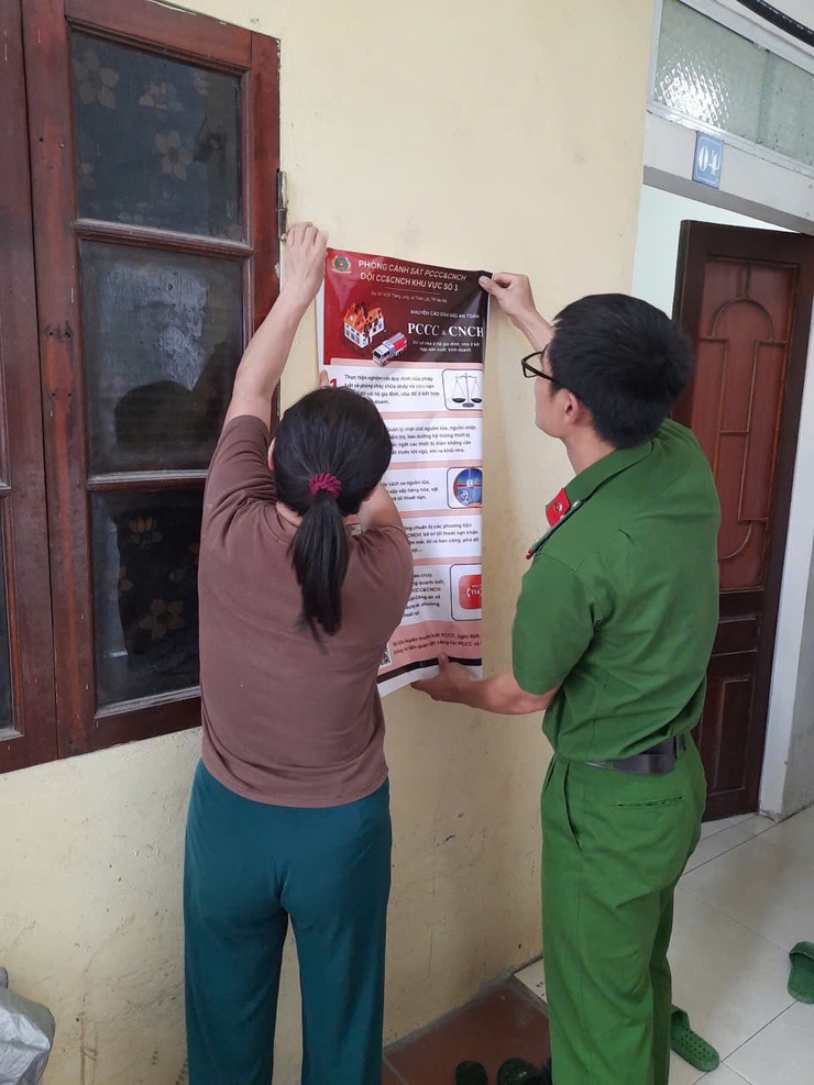 Hội nghị tuyên truyền, hướng dẫn công tác phòng cháy, chữa cháy và cứu nạn, cứu hộ trên địa bàn xã Thiên Lộc, xã Vĩnh Thanh.- Ảnh 3.
