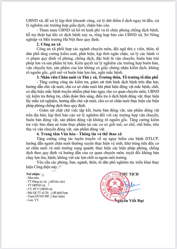 Công điện số 02/CĐ-UBND của UBND xã Đan Phượng- Ảnh 2.