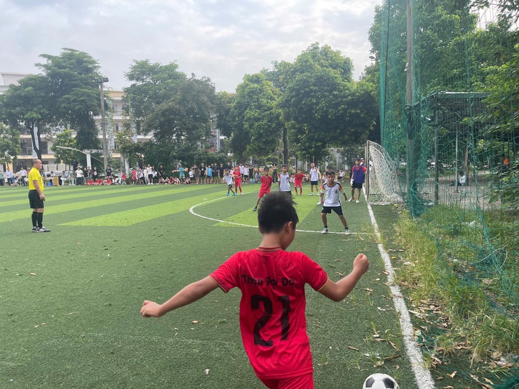 Vòng Bán kết giải bóng đá nhi đồng xã Thiên Lộc - hè 2025- Ảnh 3.