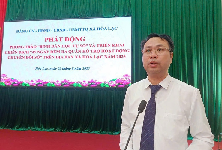 Chuyển đổi số từ cơ sở: Hòa Lạc đặt mục tiêu phổ cập kỹ năng số đến từng người dân- Ảnh 8.