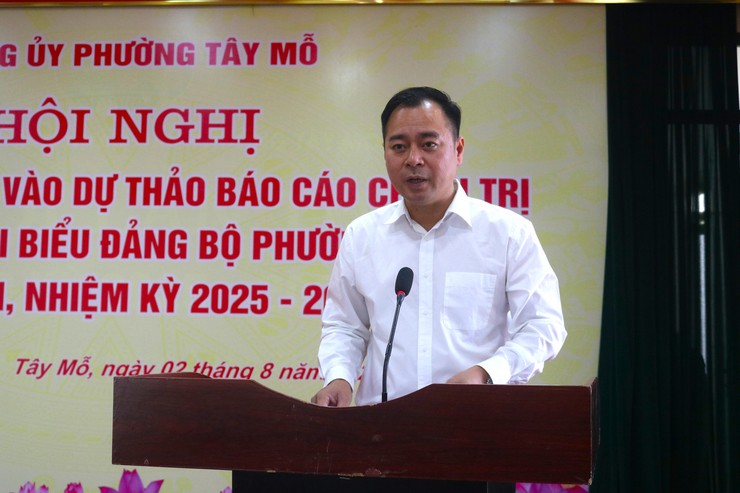PHƯỜNG TÂY MỖ TỔ CHỨC LỄ CHÀO CỜ ĐẦU TUẦN- Ảnh 1.