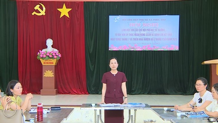 Hội LHPN xã Phúc Thọ đánh giá tổ chức hoạt động sau 1 tháng kiện toàn và triển khai nhiệm vụ những tháng cuối năm- Ảnh 1.