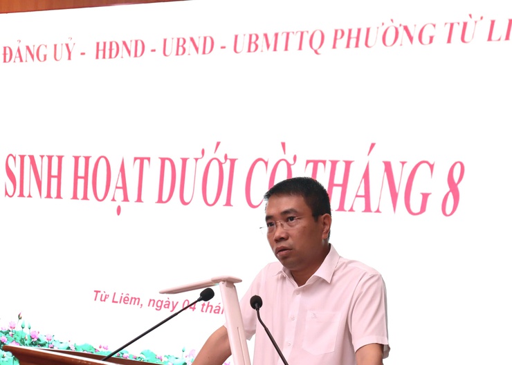 Lễ chào cờ và sinh hoạt dưới cờ của phường Từ Liêm- Ảnh 3.