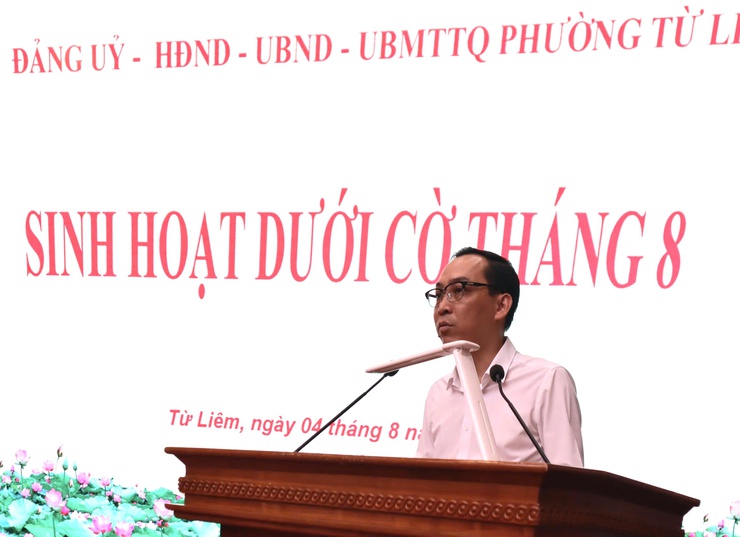 Lễ chào cờ và sinh hoạt dưới cờ của phường Từ Liêm- Ảnh 2.