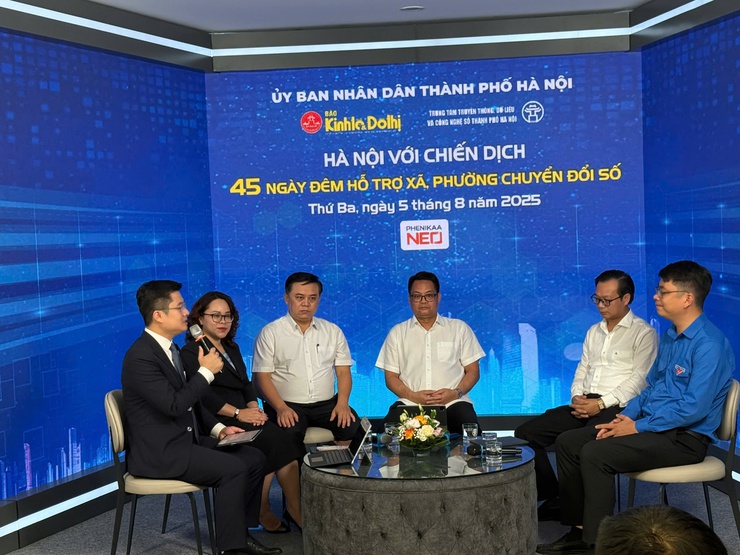 Tổ chức Talkshow “Hà Nội với Chiến dịch 45 ngày đêm hỗ trợ xã, phường chuyển đổi số”- Ảnh 1.