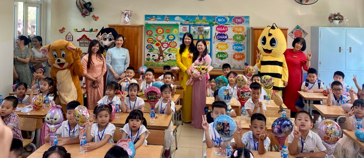 Trường Tiểu học Chu Văn An - Hoàng Liệt hân hoan tổ chức hoạt động chào đón học sinh lớp 1 năm học 2025 - 2026
- Ảnh 1.