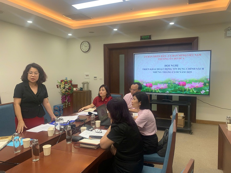 Phường Ô Chợ Dừa triển khai hoạt động tín dụng chính sách những tháng cuối năm 2025- Ảnh 2.