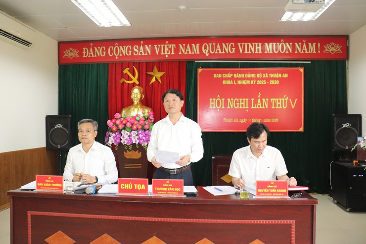Hội nghị Ban Chấp hành Đảng bộ xã Thuận An lần thứ V- Ảnh 3.