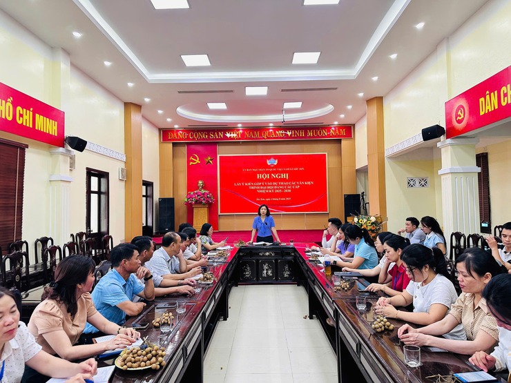 ỦY BAN MTTQ XÃ SÓC SƠN TÍCH CỰC THAM GIA GÓP Ý XÂY DỰNG DỰ THẢO VĂN KIỆN ĐẠI HỘI ĐẢNG CÁC CẤP- Ảnh 1.
