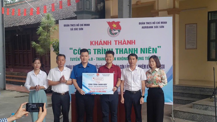 RA MẮT CÔNG TRÌNH THANH NIÊN CHÀO MỪNG ĐẠI HỘI ĐẢNG BỘ XÃ LẦN THỨ I, NHIỆM KỲ 2025-2030- Ảnh 1.