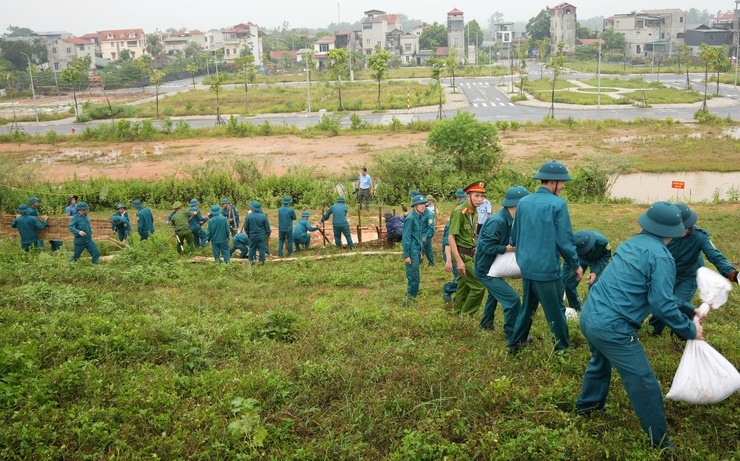 Diễn tập phòng, chống thiên tai trên địa bàn phường Sơn Tây- Ảnh 2.