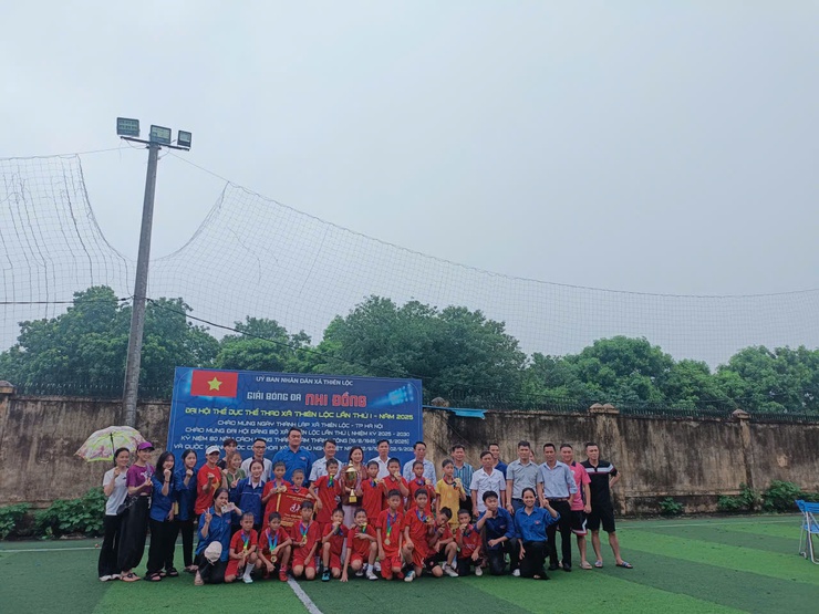 Chung kết và trao giải giải bóng đá nhi đồng xã Thiên Lộc - hè năm 2025- Ảnh 5.