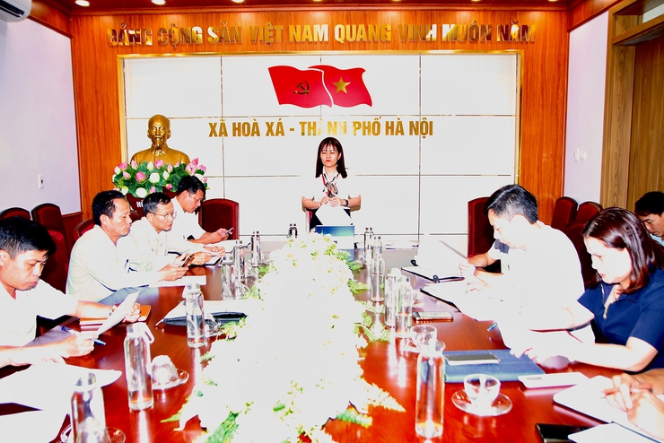 Họp thống nhất Phương án cưỡng chế thu hồi đất phục vụ Dự án “Xây dựng mới Trường Mầm non thôn Thái Bình- Ảnh 1.