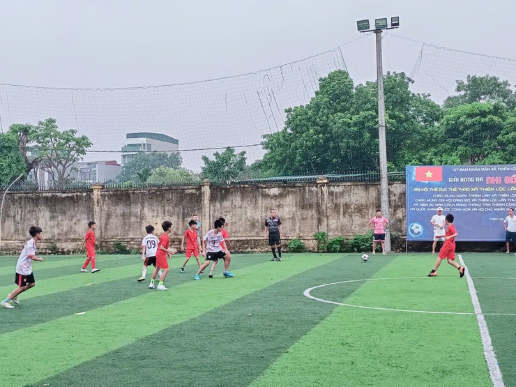 Chung kết và trao giải giải bóng đá nhi đồng xã Thiên Lộc - hè năm 2025- Ảnh 13.