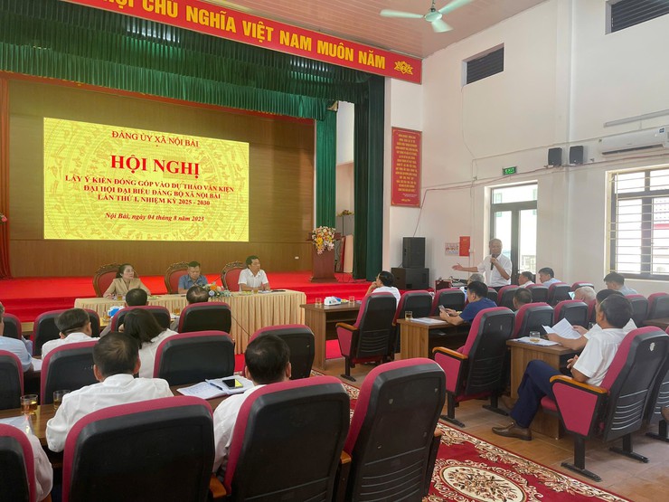 ĐẢNG ỦY XÃ NỘI BÀI TỔ CHỨC HỘI NGHỊ LẤY Ý KIẾN CỦA CÁC ĐỒNG CHÍ NGUYÊN LÃNH ĐẠO ĐÓNG GÓP DỰ THẢO VĂN KIỆN ĐẠI HỘI ĐẢNG BỘ LẦN THỨ I, NHIỆM KỲ 2025 - 2030- Ảnh 3.