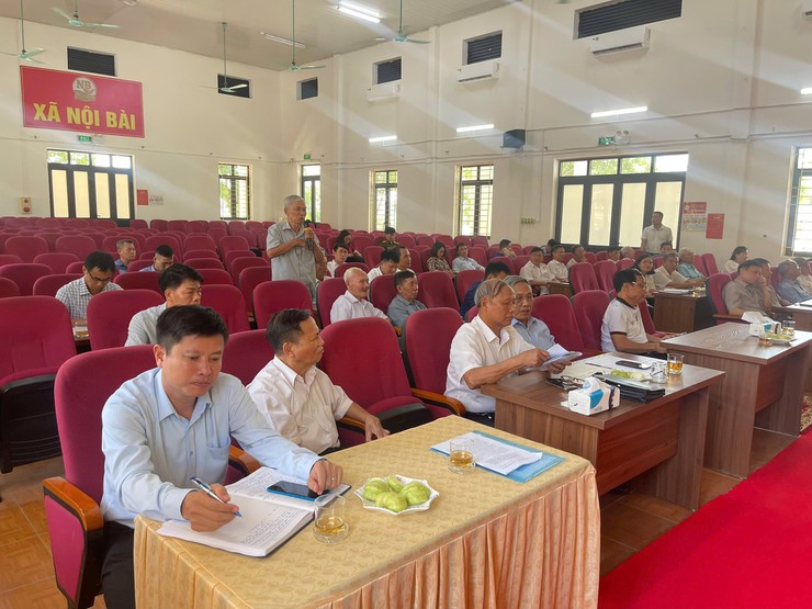 ĐẢNG ỦY XÃ NỘI BÀI TỔ CHỨC HỘI NGHỊ LẤY Ý KIẾN CỦA CÁC ĐỒNG CHÍ NGUYÊN LÃNH ĐẠO ĐÓNG GÓP DỰ THẢO VĂN KIỆN ĐẠI HỘI ĐẢNG BỘ LẦN THỨ I, NHIỆM KỲ 2025 - 2030- Ảnh 5.