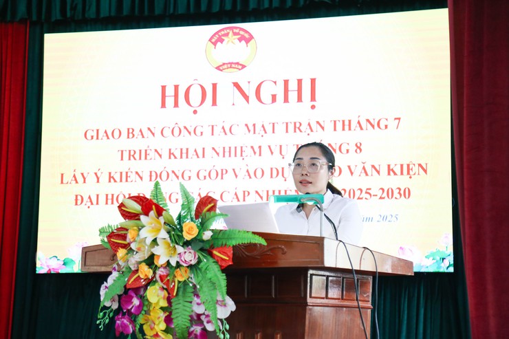 Ủy ban MTTQ Việt Nam xã Chương Dương lấy ý kiến đóng góp vào Dự thảo văn kiện Đại hội Đảng bộ các cấp- Ảnh 3.