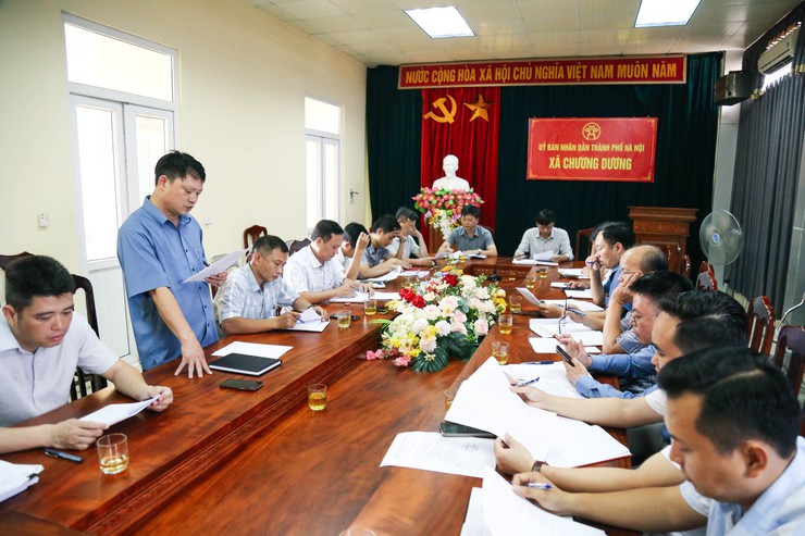 Tiểu ban Tổ chức phục vụ Đại hội Đại biểu Đảng bộ xã Chương Dương tổ chức họp triển khai các nhiệm vụ của Tiểu ban- Ảnh 1.