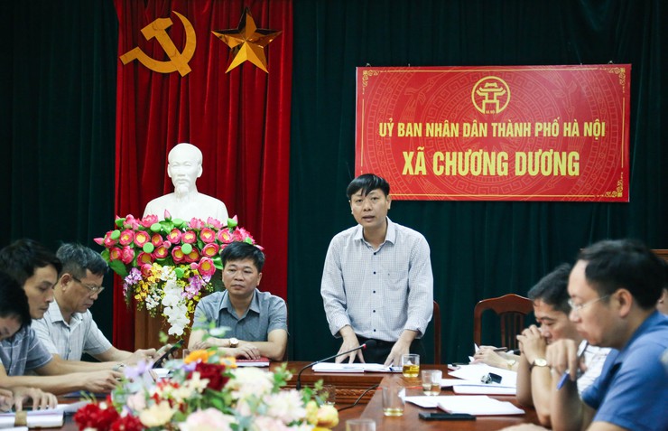Tiểu ban Tổ chức phục vụ Đại hội Đại biểu Đảng bộ xã Chương Dương tổ chức họp triển khai các nhiệm vụ của Tiểu ban- Ảnh 4.