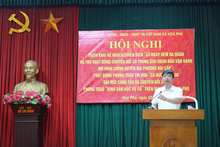 Hội nghị triển khai kế hoạch thực hiện chiến dịch 45 ngày đêm ra quân hỗ trợ chuyển đổi số- Ảnh 5.