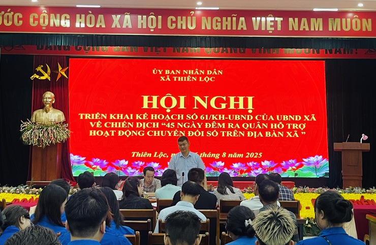 Xã Thiên Lộc Triển khai Kế hoạch số 61/KH-UBND của UBND xã về Chiến dịch "45 ngày đêm ra quân hỗ trợ hoạt động chuyển đổi số trên địa bàn xã"- Ảnh 7.