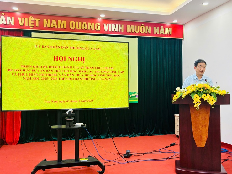 PHƯỜNG CỬA NAM TRIỂN KHAI KẾ HOẠCH ĐẢM BẢO AN TOÀN BỮA ĂN BÁN TRÚ CHO HỌC SINH NĂM HỌC 2025–2026- Ảnh 3.