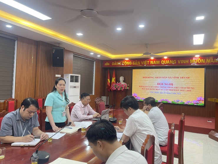 HĐND xã Vĩnh Thanh tổ chức hội nghị khảo sát các công trình, phần việc chào mừng đại hội Đảng bộ các cấp nhiệm kỳ 2025 – 2030.- Ảnh 8.