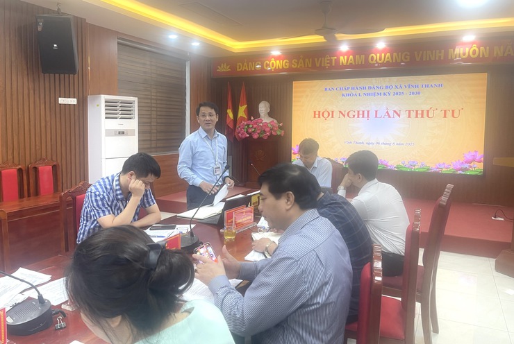 BAN CHẤP HÀNH ĐẢNG BỘ XÃ VĨNH THANH KHÓA I, NHIỆM KỲ 2025-2030 TỔ CHỨC HỘI NGHỊ LẦN THỨ TƯ

- Ảnh 4.