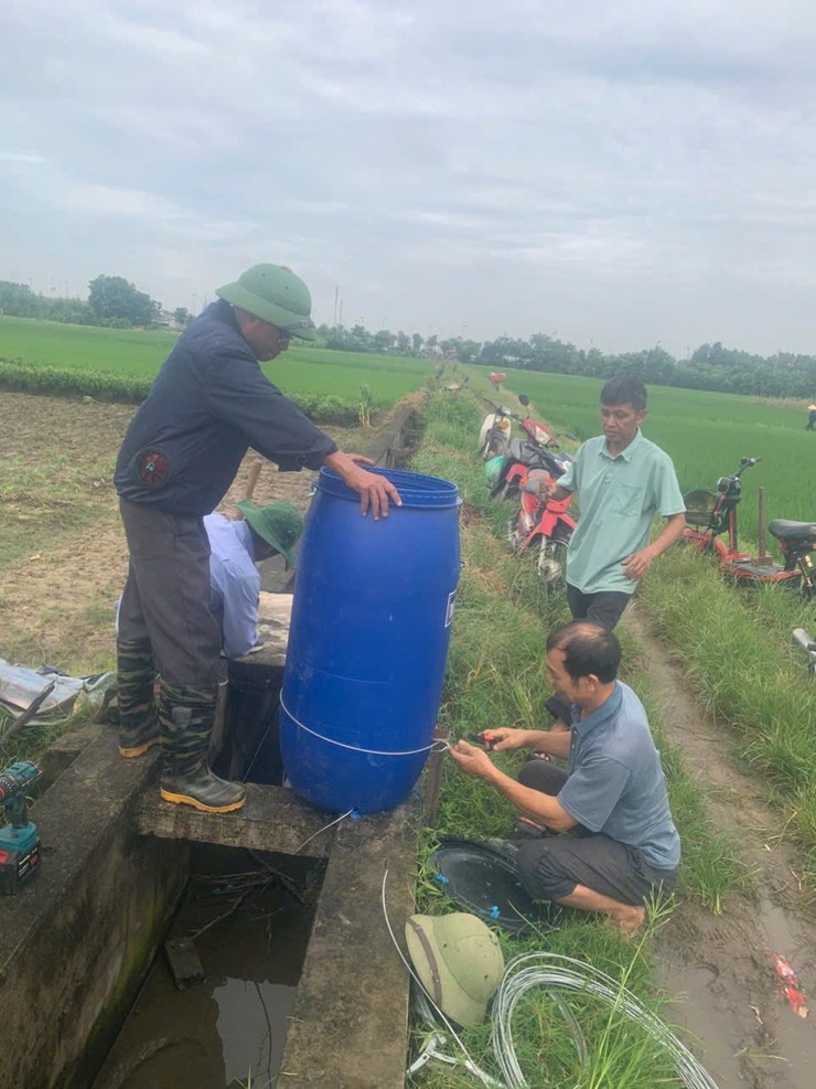 CHI HỘI NÔNG DÂN THÔN ĐÔNG, THÔN NINH MÔN ( XÃ NỘI BÀI) THU GOM VỎ BAO BÌ THUỐC BẢO VỆ THỰC VẬT VÀ ĐẶT THÊM CÁC THÙNG ĐỰNG TẠI CÁC CÁNH ĐỒNG- Ảnh 4.