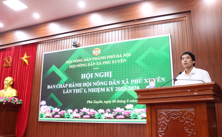 Hội nghị lần thứ nhất Ban chấp hành Hội nông dân xã Phú Xuyên- Ảnh 1.
