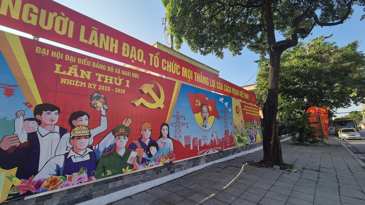 Xã Hoài Đức: Không khí chào mừng đại hội đảng bộ rộn ràng trên khắp các nẻo đường, tạo khí thế phấn khởi trong lòng nhân dân- Ảnh 9.