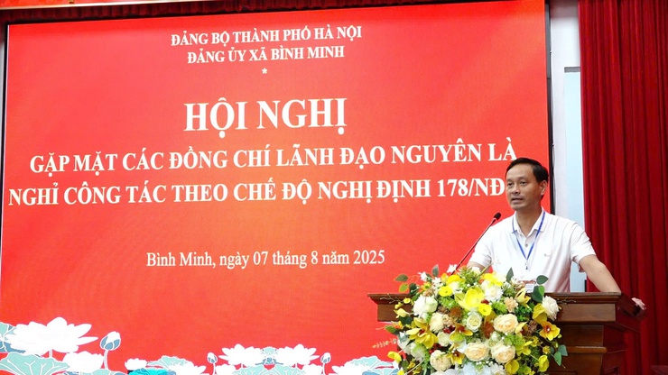 Bình Minh tổ chức gặp mặt các đồng chí nguyên là lãnh đạo huyện Thanh Oai, nguyên là lãnh đạo xã nghỉ công tác theo Nghị định 178/2024/NĐ- CP  của Chính Phủ.- Ảnh 4.