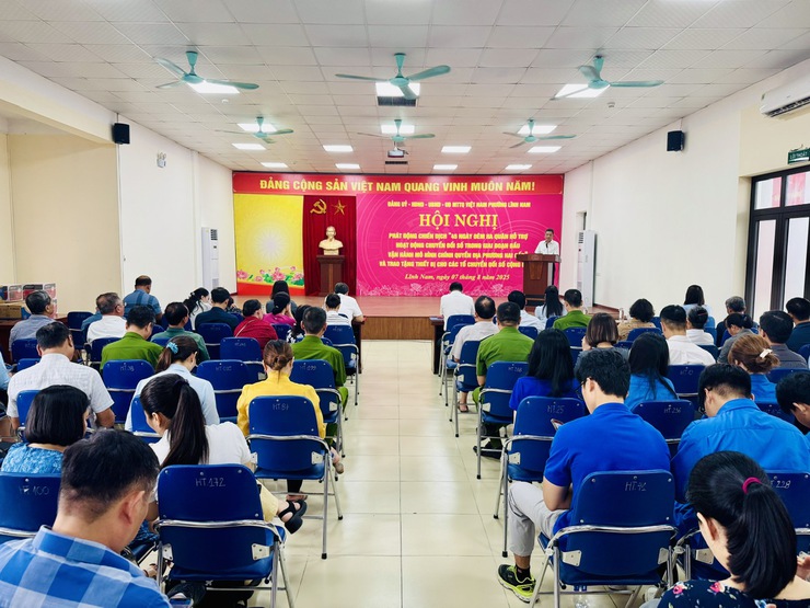Phường Lĩnh Nam quyết tâm tạo đột phá trong chuyển đổi số với chiến dịch “45 ngày đêm”- Ảnh 2.