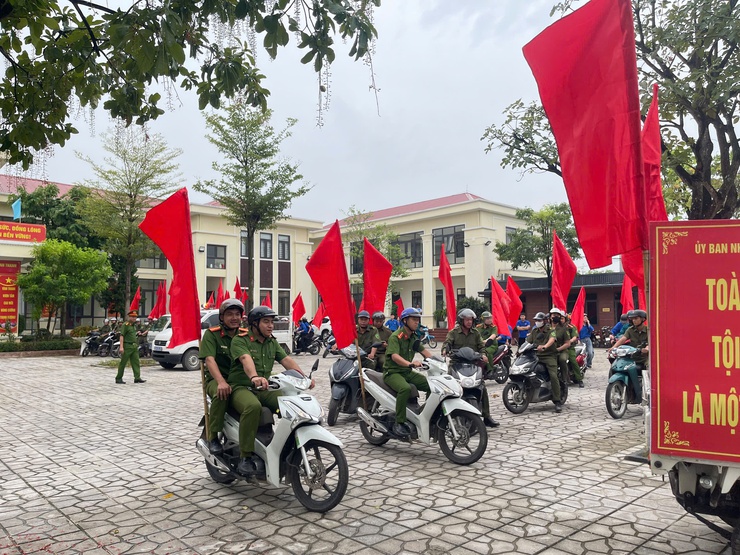 UBND XÃ VĨNH THANH TỔ CHỨC LỄ RA QUÂN ĐẢM BẢO TRẬT TỰ ĐÔ THỊ, TRẬT TỰ CÔNG CỘNG, PHÒNG CHỐNG TỘI PHẠM, ĐẢM BẢO AN NINH, AN TOÀN ĐẠI HỘI ĐẢNG CÁC CẤP- Ảnh 12.